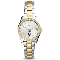 Women's Fossil  Silver/Gold Belmont Abbey Crusaders Scarlette Mini Two-Tone Stainless Steel Watch
