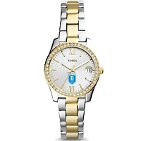Women's Fossil  Silver/Gold Bentley Falcons Scarlette Mini Two-Tone Stainless Steel Watch