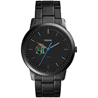 Men's Fossil  Black Minot State Beavers Minimalist Slim Stainless Steel Watch