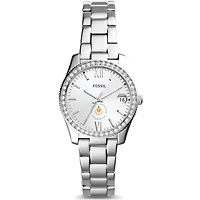 Women's Fossil  Silver Culinary Institute of America Steels Scarlette Mini Three-Hand Date Watch