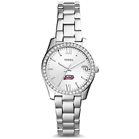 Women's Fossil  Silver Dallas Baptist Patriots Scarlette Mini Three-Hand Date Watch