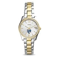 Women's Fossil  Silver/Gold UC Riverside Highlanders Scarlette Mini Two-Tone Stainless Steel Watch