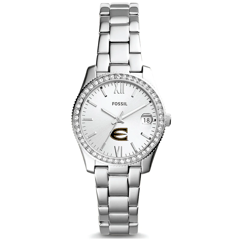 Women's Fossil Silver Emporia State Hornets Scarlette Mini Three-Hand Date Watch