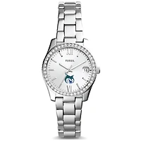 Women's Fossil  Silver Georgia College Bobcats Scarlette Mini Three-Hand Date Watch