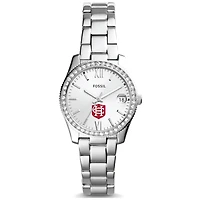 Women's Fossil  Silver Hanover Panthers Scarlette Mini Three-Hand Date Watch