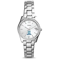 Women's Fossil  Silver Hartwick College Hawks Scarlette Mini Three-Hand Date Watch