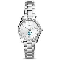 Women's Fossil  Silver Hawaii Pacific Sharks Scarlette Mini Three-Hand Date Watch