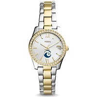 Women's Fossil  Silver/Gold Eckerd Tritons Scarlette Mini Two-Tone Stainless Steel Watch