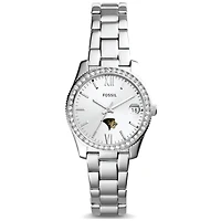 Women's Fossil  Silver Lindenwood Lions Scarlette Mini Three-Hand Date Watch