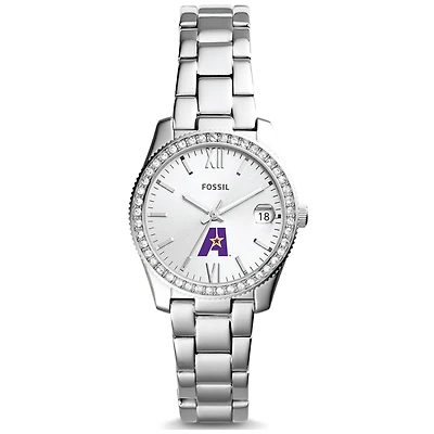 Women's Fossil  Silver LSUA Generals Scarlette Mini Three-Hand Date Watch