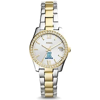 Women's Fossil  Silver/Gold Hartwick College Hawks Scarlette Mini Two-Tone Stainless Steel Watch