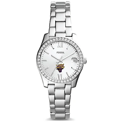 Women's Fossil Silver Minnesota State Mavericks Scarlette Mini Three-Hand Date Watch