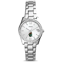 Women's Fossil  Silver Minot State Beavers Scarlette Mini Three-Hand Date Watch