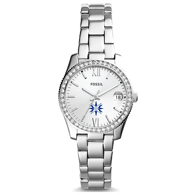 Women's Fossil  Silver Moravian Greyhounds Scarlette Mini Three-Hand Date Watch