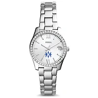 Women's Fossil  Silver Moravian Greyhounds Scarlette Mini Three-Hand Date Watch