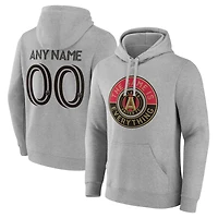Men's Gray Atlanta United FC The Game Is Everything Personalized Any Name & Number Pullover Hoodie