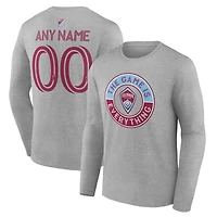 Men's Heather Gray Colorado Rapids The Game Is Everything Personalized Any Name & Number Long Sleeve T-Shirt