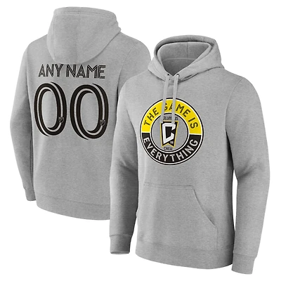 Men's Gray Columbus Crew The Game Is Everything Personalized Any Name & Number Pullover Hoodie