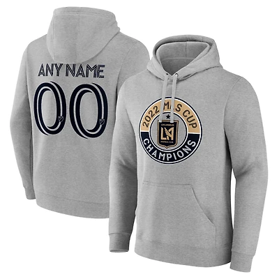 Men's Gray LAFC The Game Is Everything Personalized Any Name & Number Pullover Hoodie
