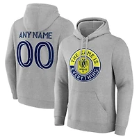 Men's Gray Nashville SC The Game Is Everything Personalized Any Name & Number Pullover Hoodie
