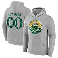 Men's Gray Portland Timbers The Game Is Everything Personalized Any Name & Number Pullover Hoodie