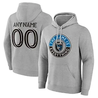 Men's Gray San Jose Earthquakes The Game Is Everything Personalized Any Name & Number Pullover Hoodie
