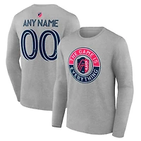Men's Heather Gray St. Louis City SC The Game Is Everything Personalized Any Name & Number Long Sleeve T-Shirt