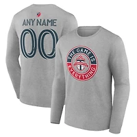 Men's Heather Gray Toronto FC The Game Is Everything Personalized Any Name & Number Long Sleeve T-Shirt