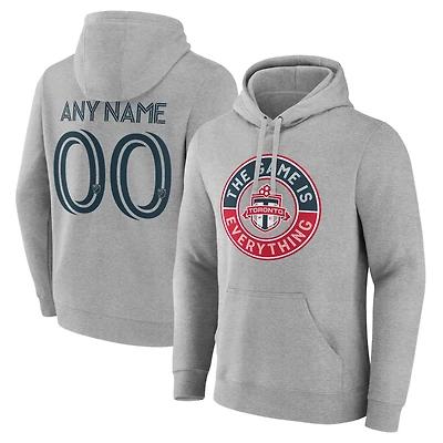 Men's Gray Toronto FC The Game Is Everything Personalized Any Name & Number Pullover Hoodie