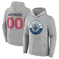 Men's Gray Vancouver Whitecaps FC The Game Is Everything Personalized Any Name & Number Pullover Hoodie