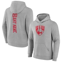 Men's Heather Gray Florida Panthers Personalized Name & Number Pullover Hoodie