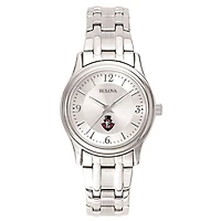 Women's Bulova  Silver Austin Peay State Governors Silver-Tone Dial Stainless Steel Quartz Watch