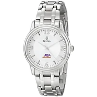 Men's Bulova  Silver Alfred University Saxons Stainless Steel Quartz Watch
