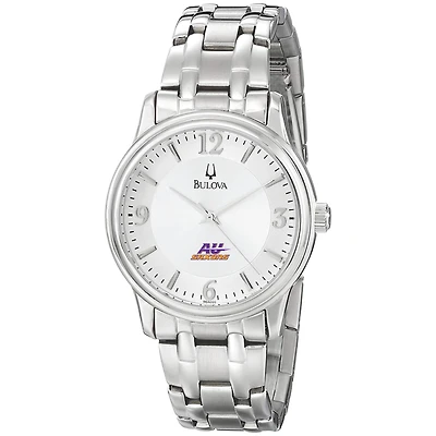 Men's Bulova  Silver Alfred University Saxons Stainless Steel Quartz Watch