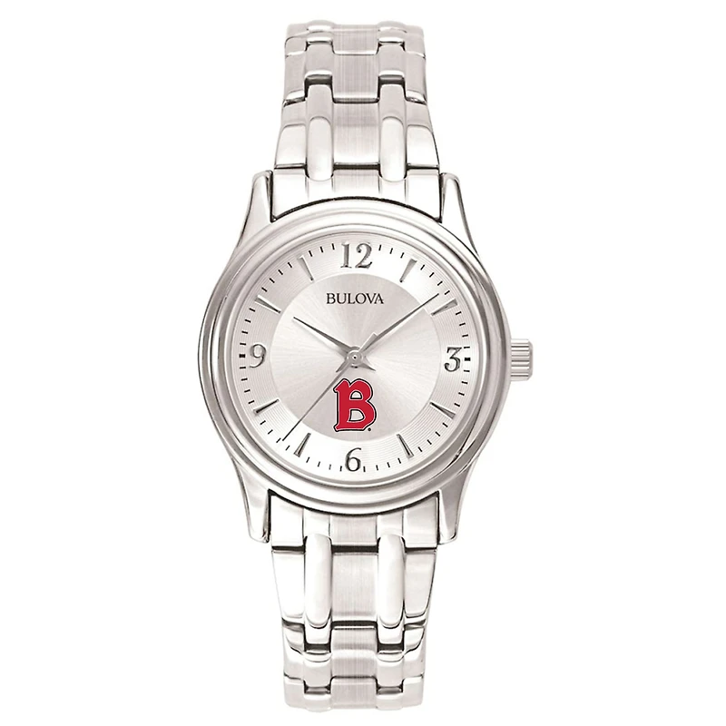 Women's Bulova  Silver Benedictine Eagles Silver-Tone Dial Stainless Steel Quartz Watch