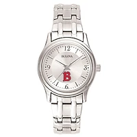 Women's Bulova  Silver Benedictine Eagles Silver-Tone Dial Stainless Steel Quartz Watch