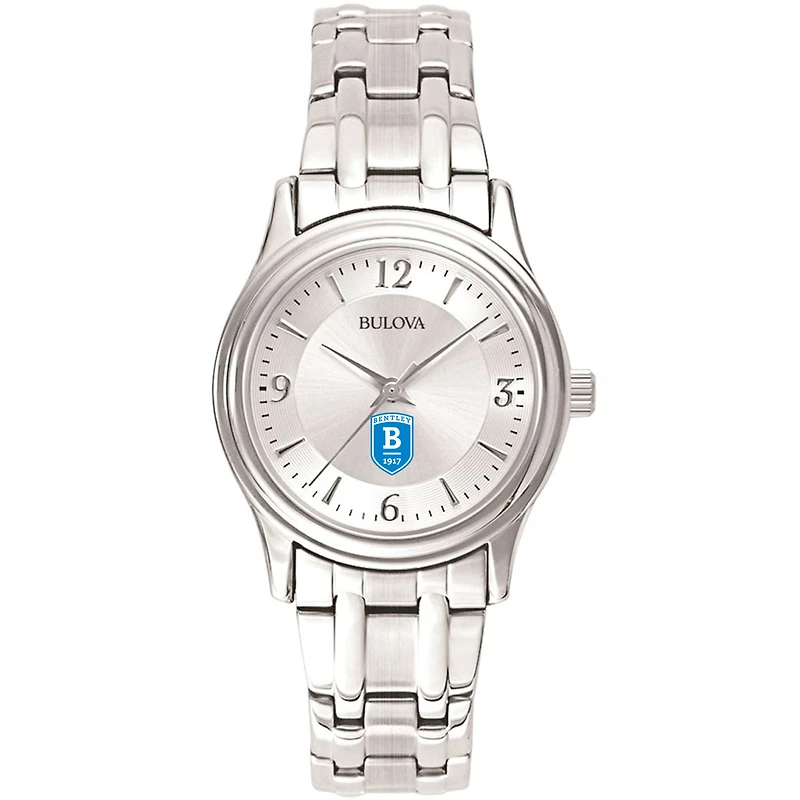 Women's Bulova Silver Bentley Falcons Silver-Tone Dial Stainless Steel Quartz Watch