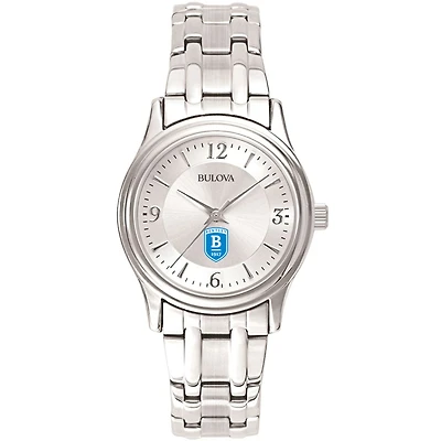 Women's Bulova Silver Bentley Falcons Silver-Tone Dial Stainless Steel Quartz Watch