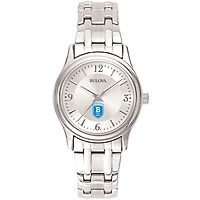 Women's Bulova  Silver Bentley Falcons Silver-Tone Dial Stainless Steel Quartz Watch