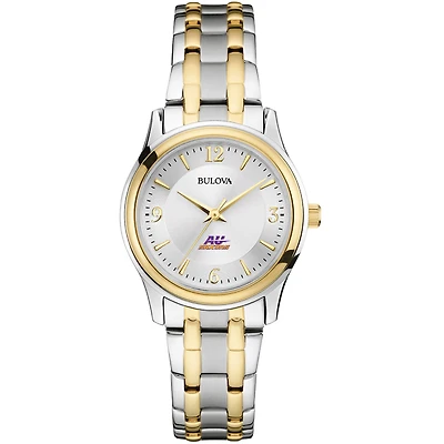 Women's Bulova Silver/Gold Alfred University Saxons Two-Tone Stainless Steel Watch