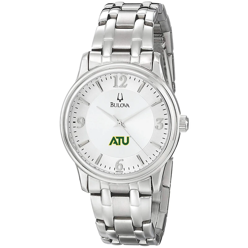 Men's Bulova  Silver Arkansas Tech Wonder Boys Stainless Steel Quartz Watch