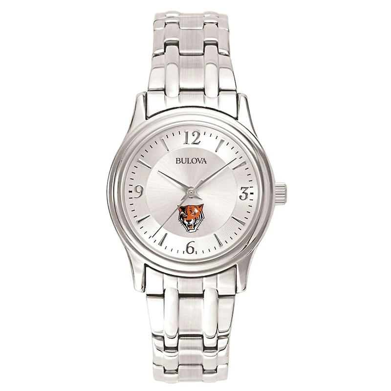 Women's Bulova Silver Buffalo State Bengals Silver-Tone Dial Stainless Steel Quartz Watch