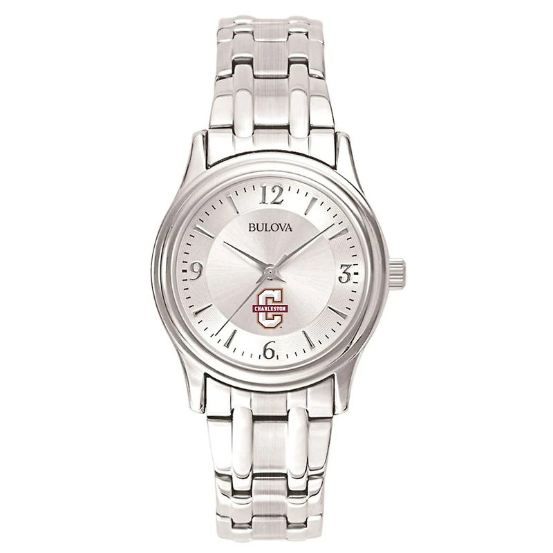 Women's Bulova Silver Charleston Cougars Silver-Tone Dial Stainless Steel Quartz Watch