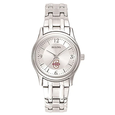 Women's Bulova Silver Charleston Cougars Silver-Tone Dial Stainless Steel Quartz Watch
