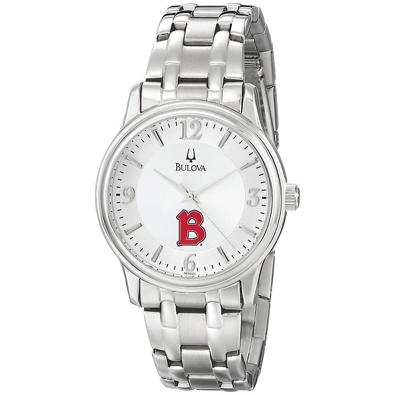 Men's Bulova Silver Benedictine Eagles Stainless Steel Quartz Watch