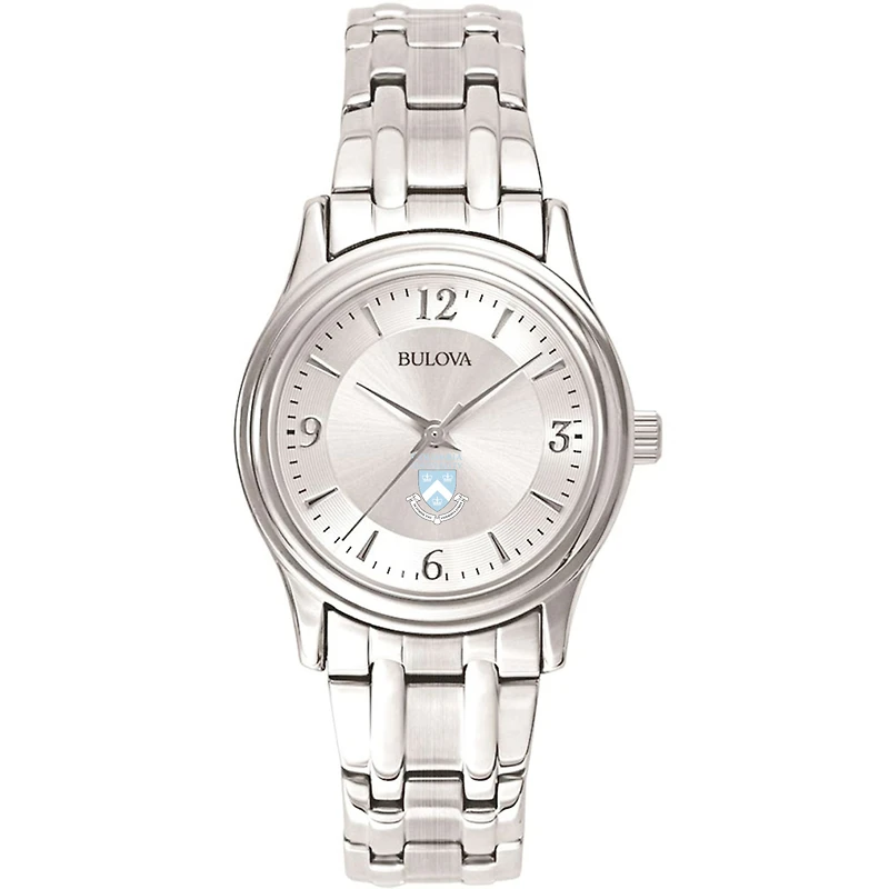 Women's Bulova Silver Columbia University Silver-Tone Dial Stainless Steel Quartz Watch