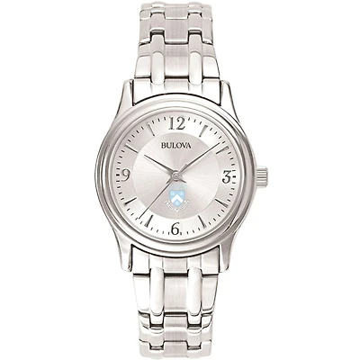 Women's Bulova Silver Columbia University Silver-Tone Dial Stainless Steel Quartz Watch