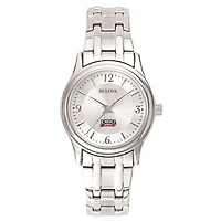 Women's Bulova  Silver Dallas Baptist Patriots Silver-Tone Dial Stainless Steel Quartz Watch