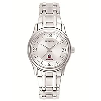 Women's Bulova  Silver East Stroudsburg Warriors Silver-Tone Dial Stainless Steel Quartz Watch