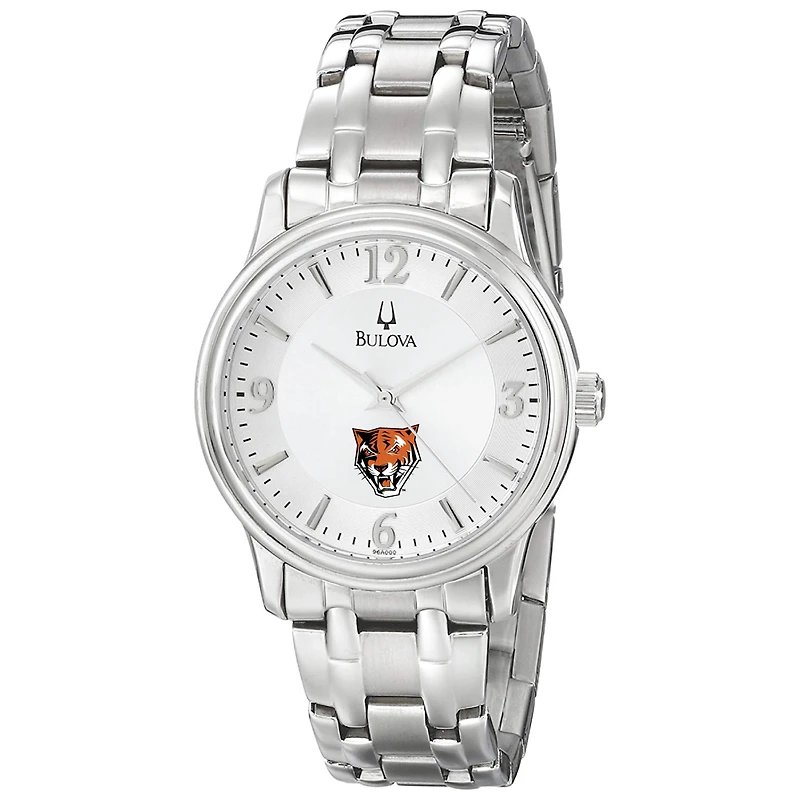 Men's Bulova  Silver Buffalo State Bengals Stainless Steel Quartz Watch